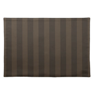 Elegant Light & Dark Brown Wood Paneling Cloth Placemat