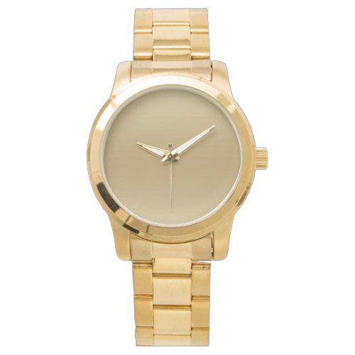 Elegant Light Gold Teal Mens Watch