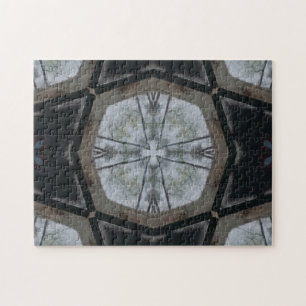Elegant Light Gray Cross Puzzle