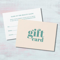 Elegant Light Pastel Beauty Gift Card