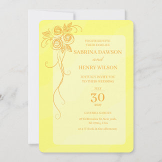 Elegant,Light Pink Color Wedding  Invitation