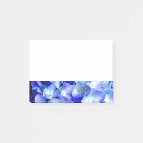 Elegant light purple blue magenta floral hydrangea post_it notes
