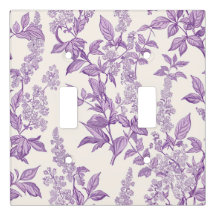 Elegant Light Purple Floral Chinoiserie 