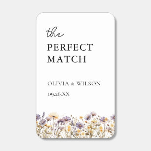 Elegant Light Purple Floral Wedding Matchboxes