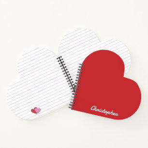 Elegant Light Red Minimalist Single Color Notebook