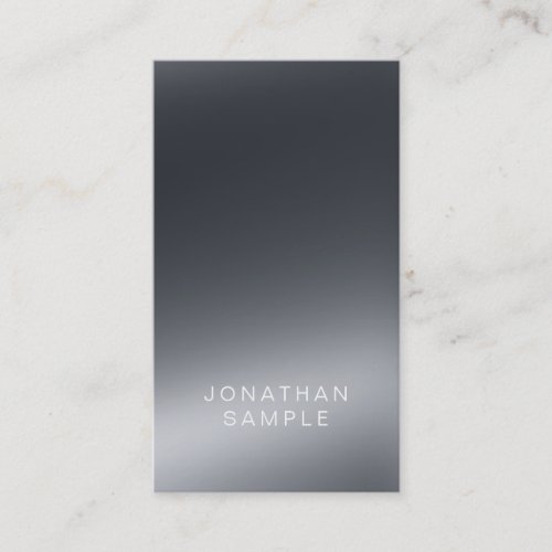 Elegant Light Shadow Artistic Plain Professional Business Card