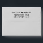 Elegant Light Silver Gray Envelope<br><div class="desc">Elegant Light Silver Gray envelope with easy to customize return address on the flap.</div>