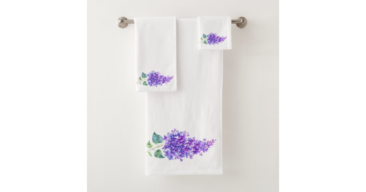 lilac bathroom towels