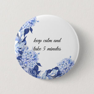 Elegant Lilac Bouquet Button