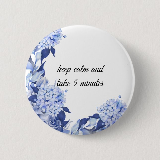 Elegant Lilac Bouquet Button (Front)