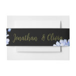 Elegant Lilac Bouquet Invitation Belly Band