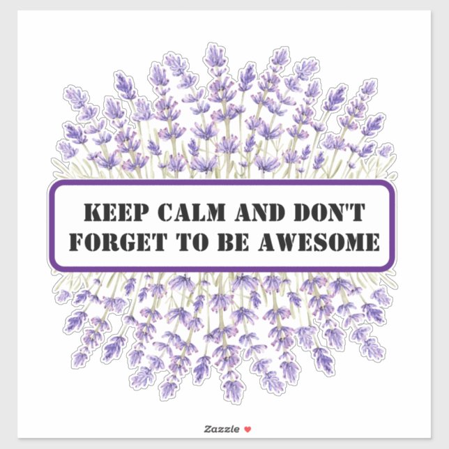 Elegant Lilac Bouquet Sticker (Sheet)
