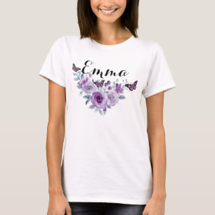 Elegant Lilac Bouquet T-Shirt