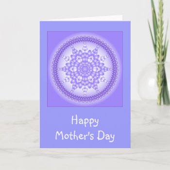 Elegant Lilac Design For Mother's Day Card by karanta at Zazzle