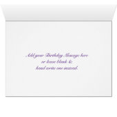 Elegant Lilac Flowers Cards (Inside Horizontal (Bottom))