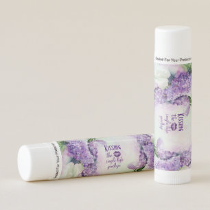Elegant Lilac Flowers Wedding  Lip Balm