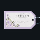 Elegant Lilac Lavender Bridal Shower No Wrap Gift Tags<br><div class="desc">Invite your guests to spoil you on your special day with these stunning Elegant Lilac Lavender Floral Bridal Shower No Wrap Gift Tags! Featuring pretty rose watercolor florals and a pastel lilac lavender color theme, these tags are sure to give any gift that luxurious touch. Incorporating hand written calligraphy, as...</div>