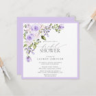 Elegant Lilac Lavender Floral Bridal Shower