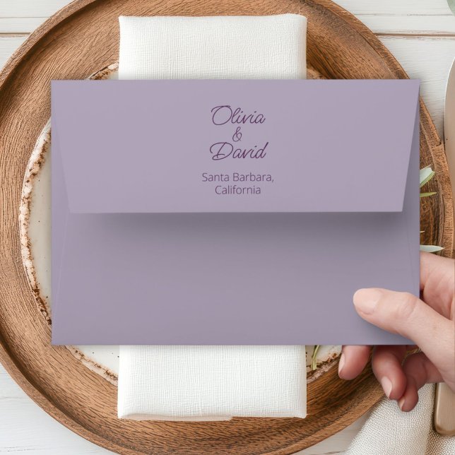 Elegant lilac Minimalist  Envelope (Creator Uploaded)