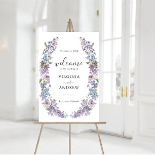 Elegant Lilac Wedding Foam Board