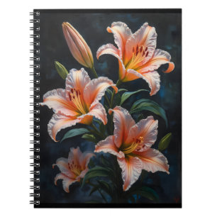 Elegant Lily Flower Art – Premium Prints & Unique  Notebook