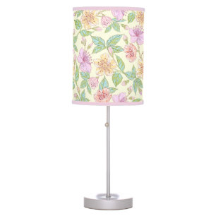 Elegant Lily Vintage Pastel Floral Lamp Shade