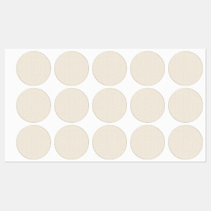 Elegant Linen Texture Favor Stickers