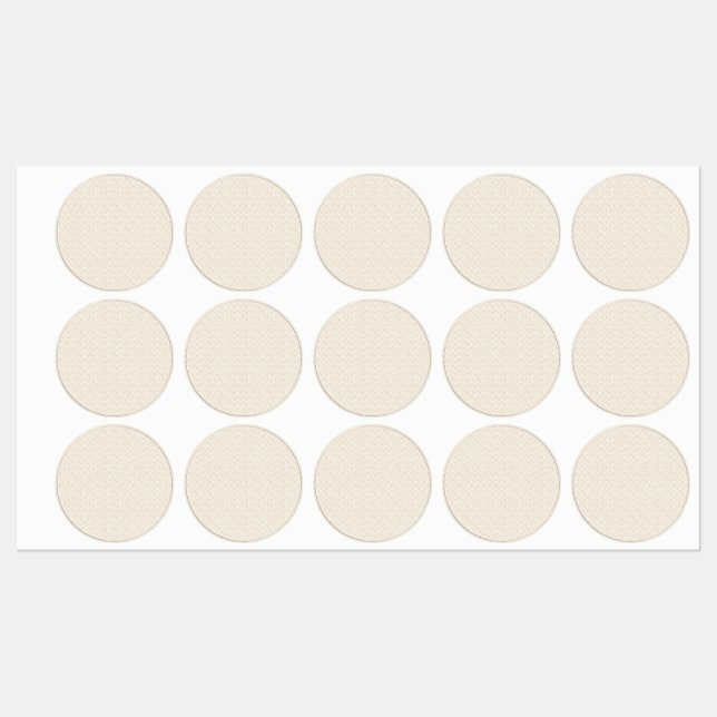 Elegant Linen Texture Favor Stickers (Sheet)