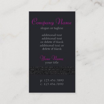 Elegant Lines Business Card by whatsurbiznass at Zazzle
