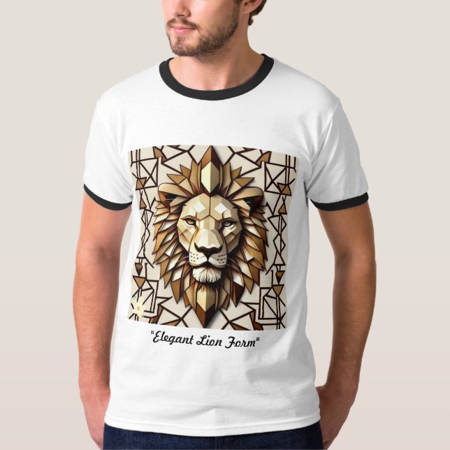"Elegant Lion Form" T-Shirt (Front)