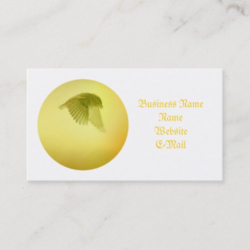 Elegant Little Bird Business Card Template