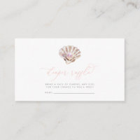 Elegant Little Pearl Under The Sea Diaper Raffle