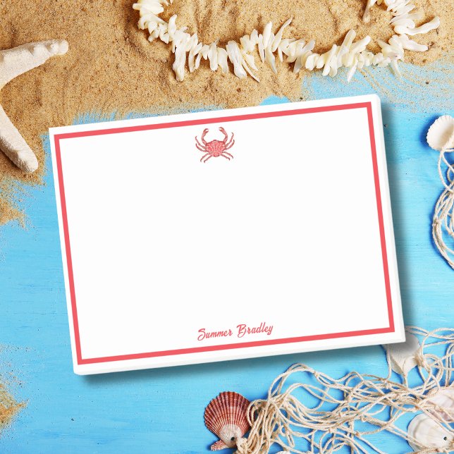 Elegant Lobster Personalized  Post-it Notes (Creator Uploaded)