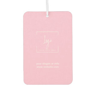 Elegant Logo Pink car Air Freshener