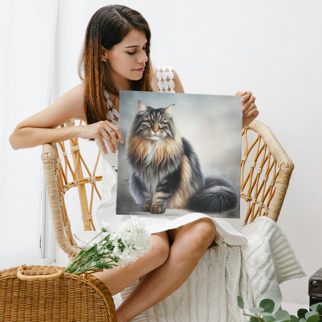 Elegant Long Haired Cat Acrylic Print (Creator Uploaded)