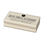 Elegant Long Name Custom Logo Return Address Rubber Stamp