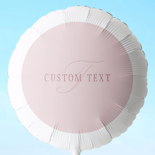 Elegant Looking Monogram Rose Gold Balloon