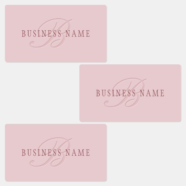 Elegant Looking Monogram | Rose Gold Labels (Group)