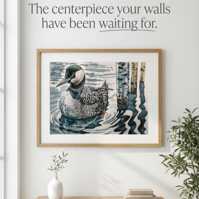 Elegant Loon on the Lake Poster (Creator Uploaded)