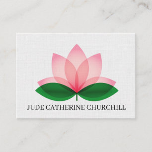 Elegant Lotus Blossom "Mighty Size" Business Card