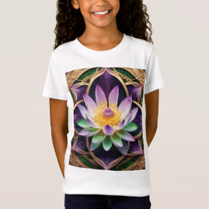  “Elegant Lotus Flower Digital Art T-Shirt” T-Shirt