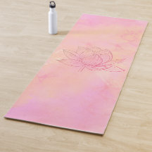 Elegant Lotus Flower Illustration Light Pink