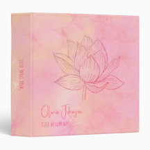 Elegant Lotus Flower Illustration - Personalized 