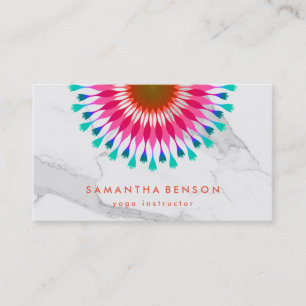 Elegant  Lotus Flower Logo Yoga Business Card