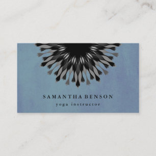 Elegant Lotus Flower Logo Yoga Business Card