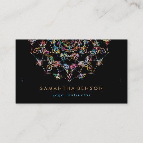 Elegant Lotus Flower Logo Yoga Business Card