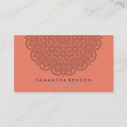 Elegant Lotus Flower Logo Yoga Business Card