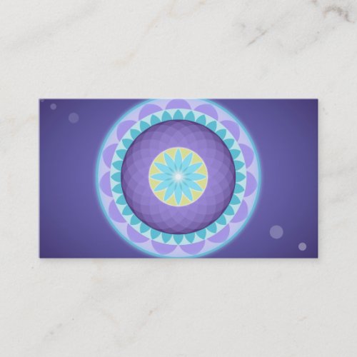 Elegant Lotus Flower Logo Yoga Business Card
