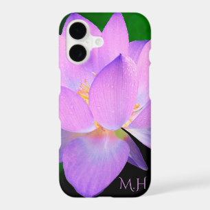Elegant Lotus Flower Monogram iPhone 17 Case