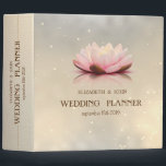 Elegant  Lotus Flower Wedding 3 Ring Binder<br><div class="desc">Elegant chic floral wedding planner.</div>